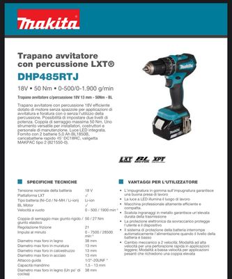 Trapano-Avvitatore DHP485RTj