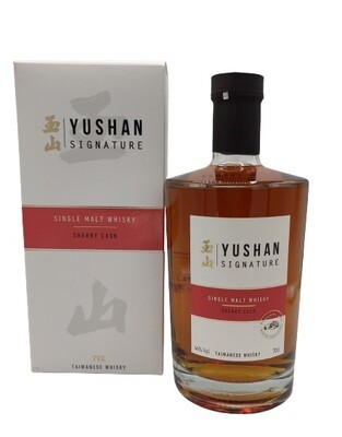 YUSHAN Signature Sherry Cask 46 % - Whisky Taïwanais