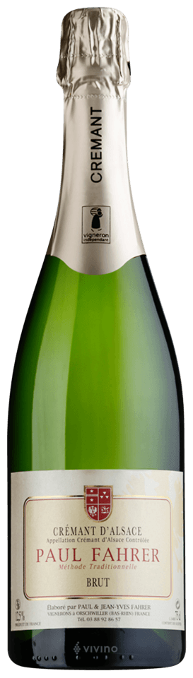 CRÉMANT D'ALSACE BRUT LE CLASSIQUE - Vin Blanc effervescent - DOMAINE PAUL FAHRER - AOP CRÉMANT D'ALSACE