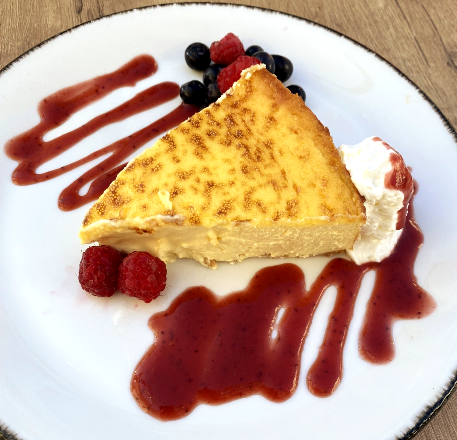 Tarta de queso casera al horno