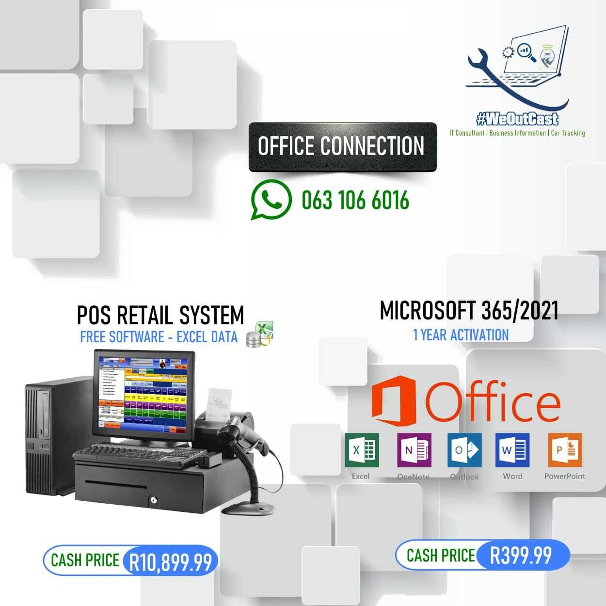 POS Retail System &amp; 365 Microsoft Office