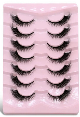 7pair Faux Mink Lashes Natural Glam (QX01)
