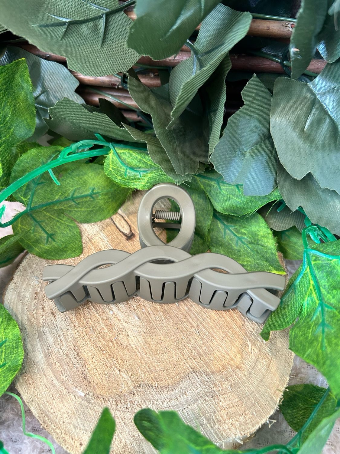 Dark Colour Large Hair Claw Clip (swirl Design)