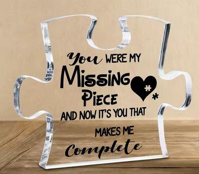 Missing Piece Acrylic Block