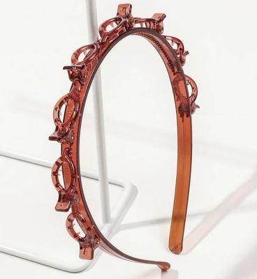 Clip Back Headband Brown
