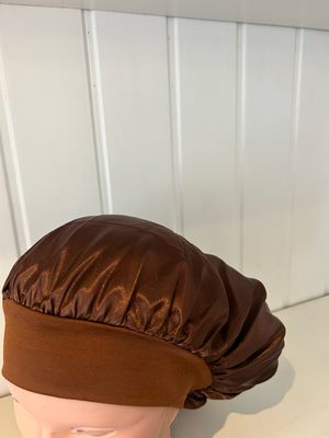 Brown Silk Bonnet