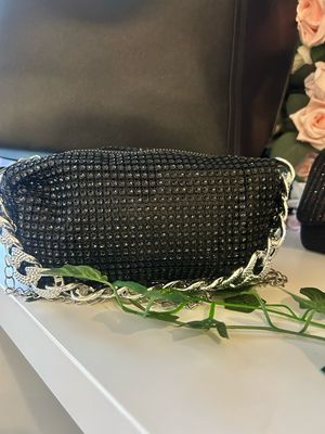 Black Bag Silver Strap