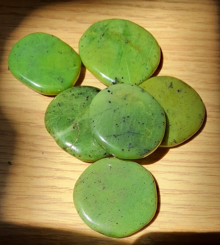 Pierres plates Jade, Australie 
