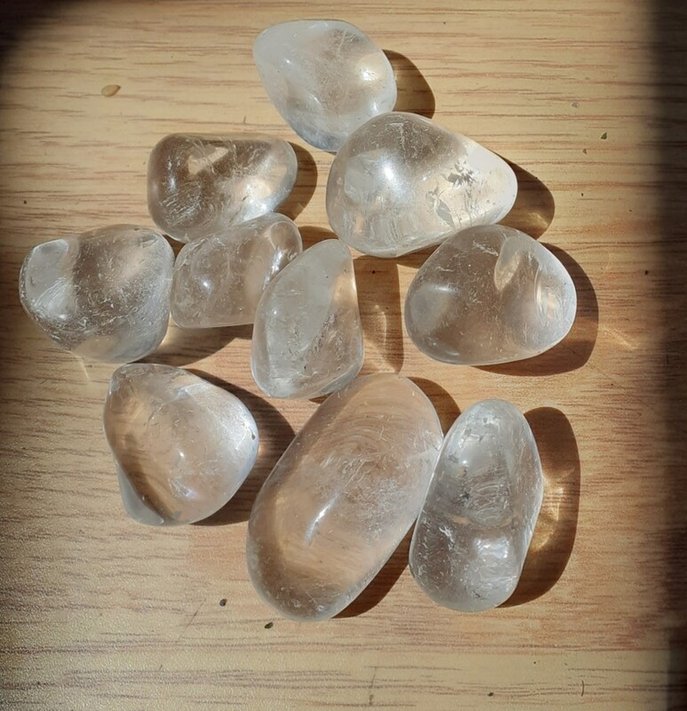 Pierres roulées Cristal de Roche, Brésil 