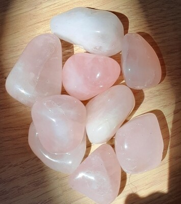 Pierres roulées Quartz Rose, Brésil 