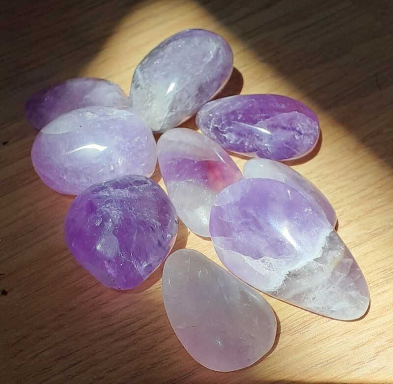 Pierres roulées Amethyste, Madagascar 