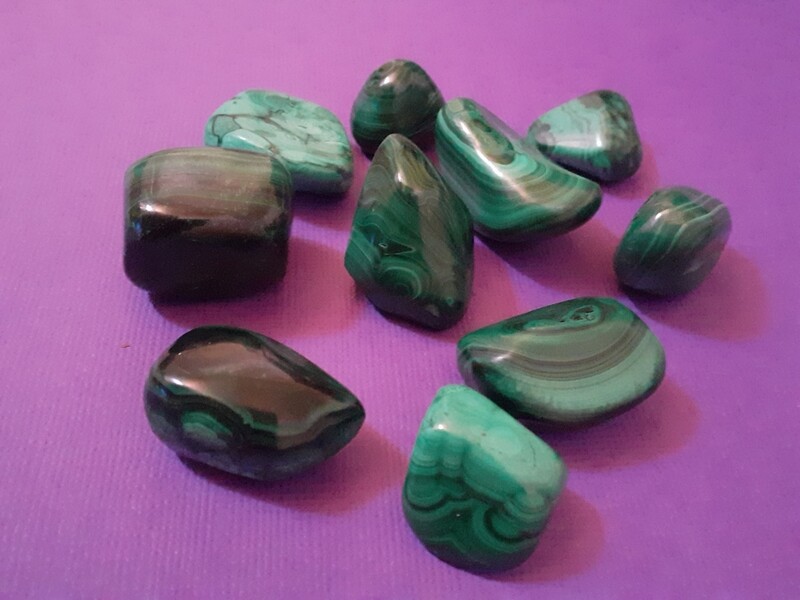 Pierres Roulées Malachite, Congo