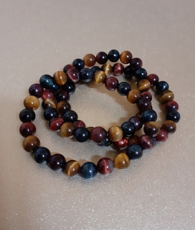 Bracelet  Oeil de Faucon, Tigre, Boeuf