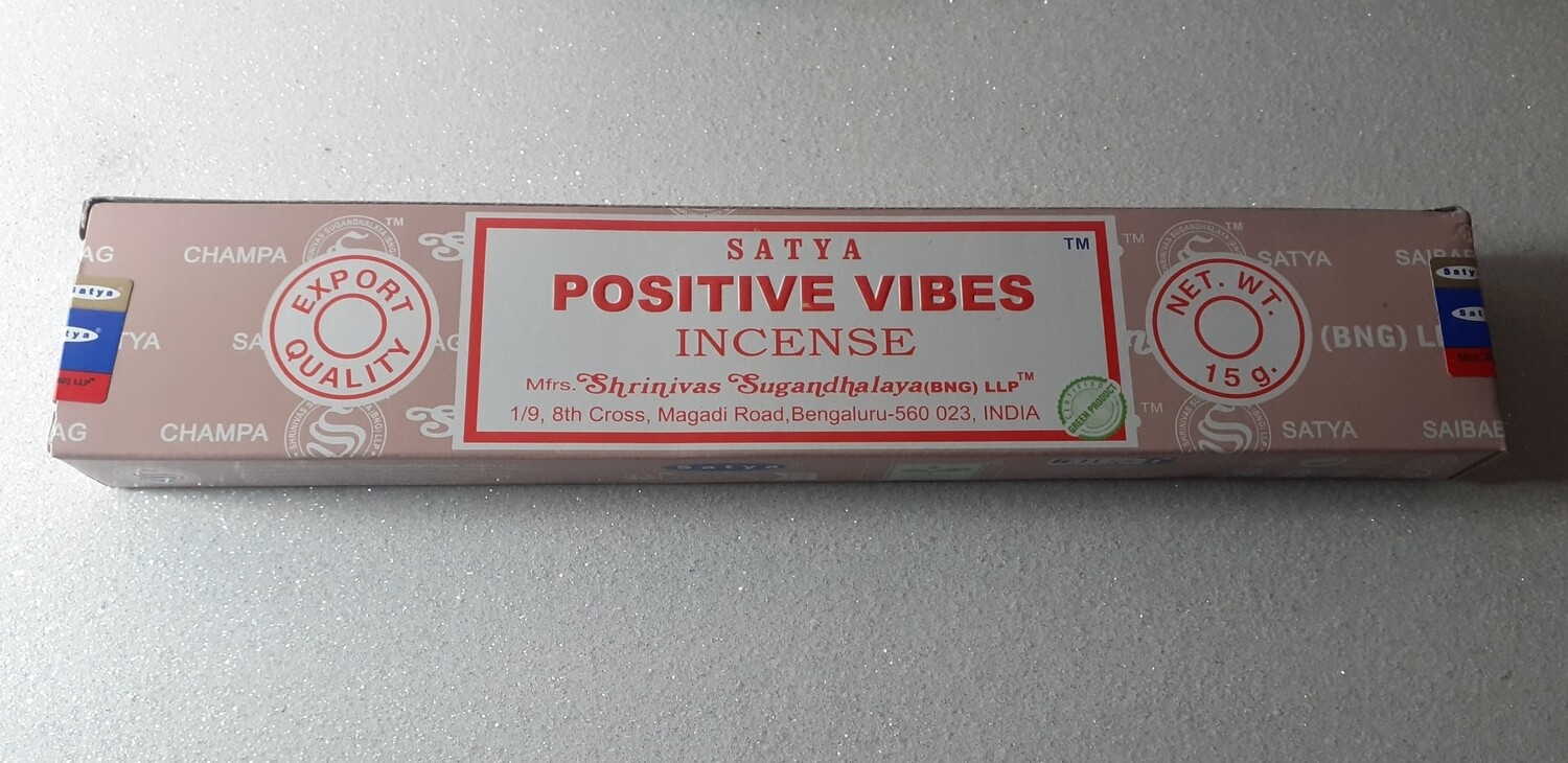 Batons d'encens Positive Vibes, Inde.
