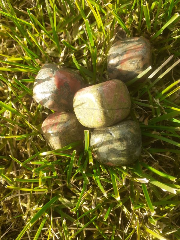 Pierres roulées Unakite