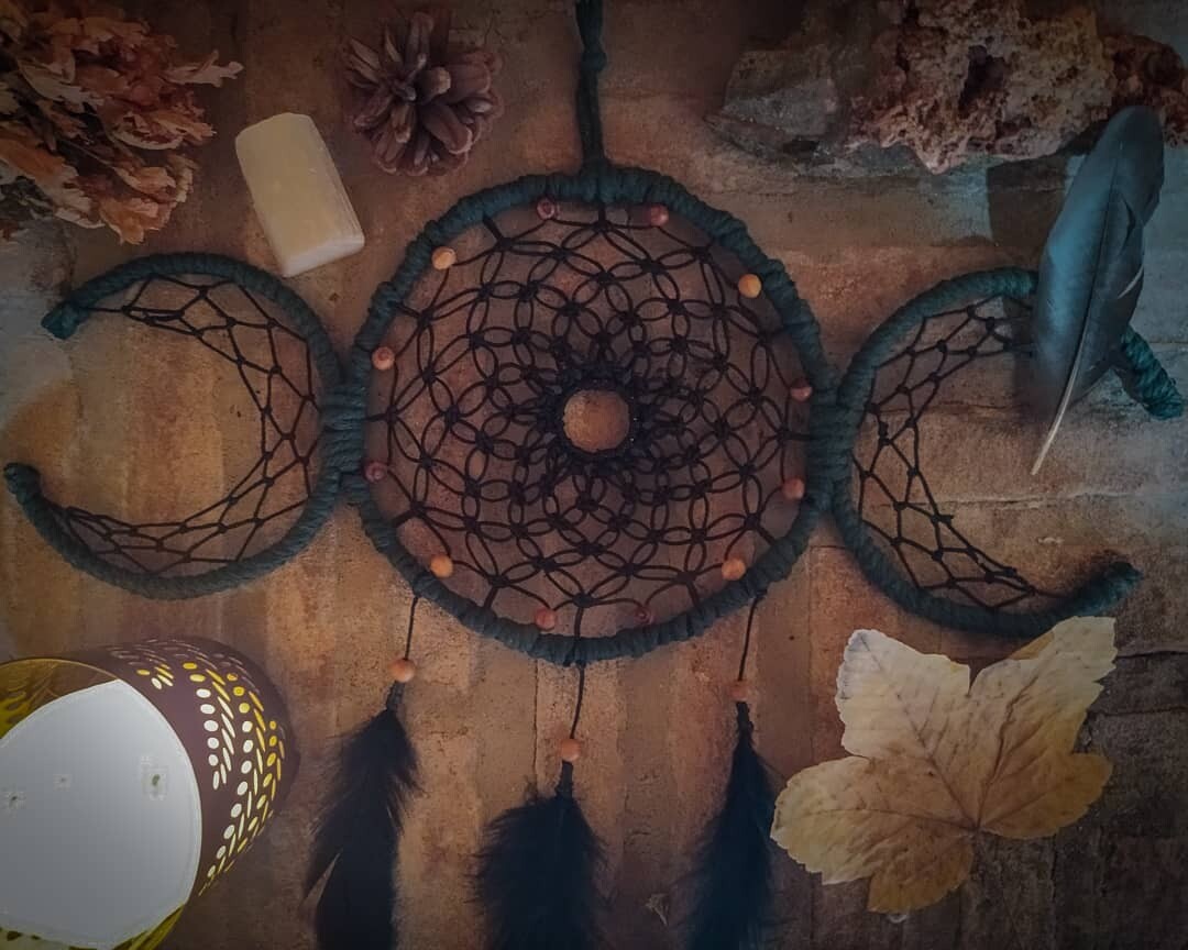 &quot;Triple Goddess&quot; dreamcatcher