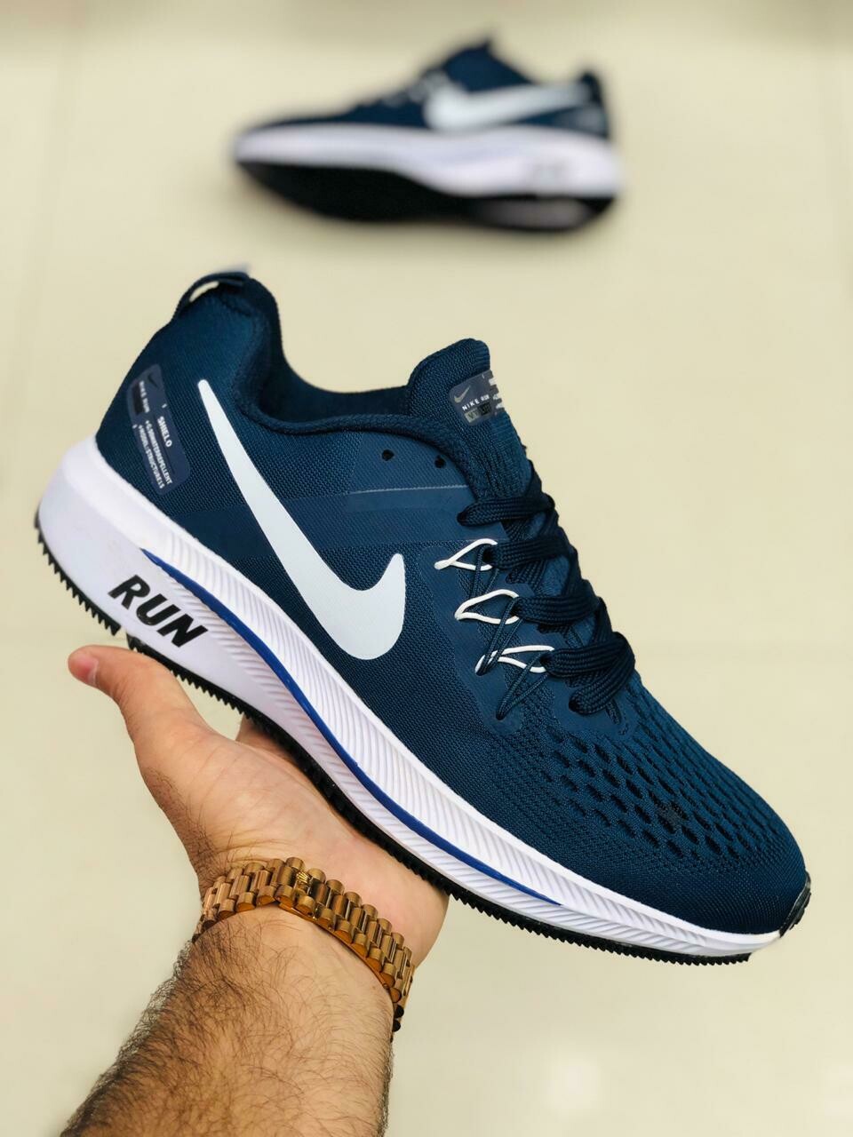 Nike Structure 15 Run Blue Running Shoes