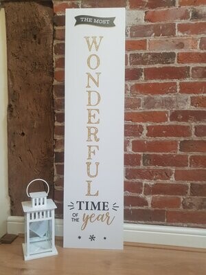 Tall Christmas Signs - 120cm High x 30cm Wide