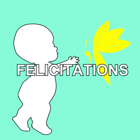Cartes de félicitations de naissance
