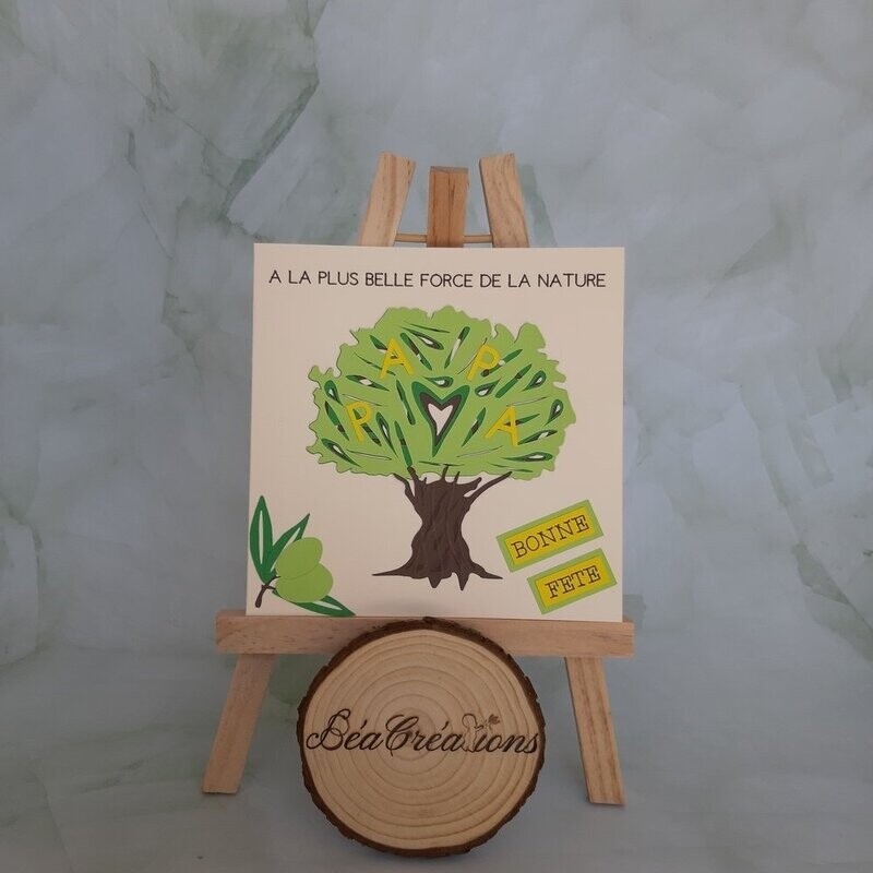 Carte olivier la plus belle force de la nature – Fête des pères