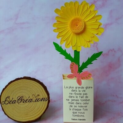 Carte décorative en relief – Pensée positive