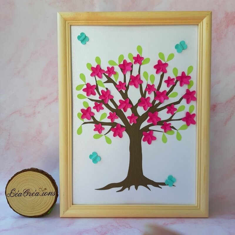 Cadre décoratif murale Arbre de vie en fleur