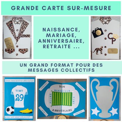 Carte Grand Format sur-mesure pour une occasion spéciale