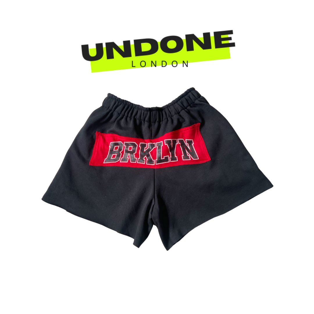 Black Reworked Brklyn Shorts