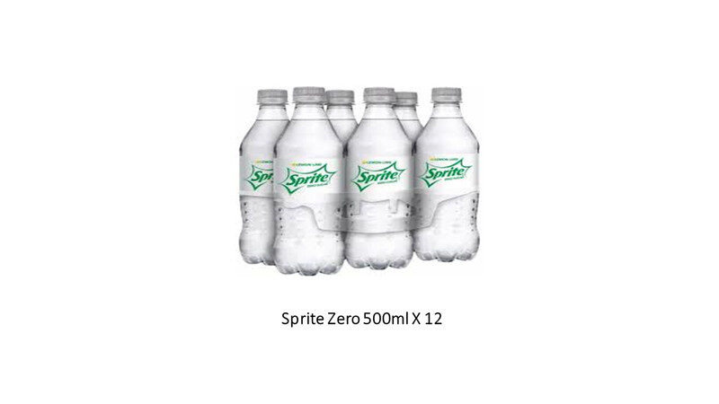Sprite Zero 500 ml X 12