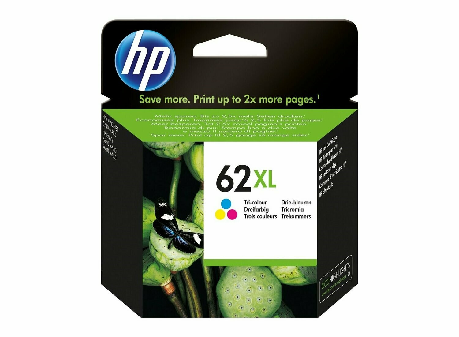 Cartouche HP 62 Xl Couleur