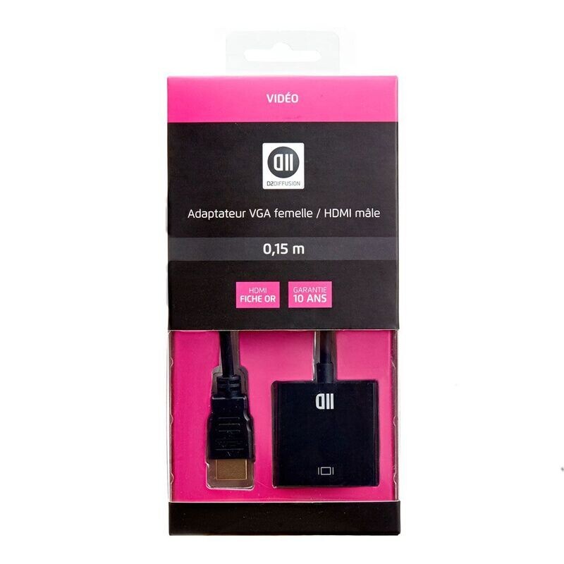 ADAPTATEUR VGA FEMELLE / HDMI MÂLE