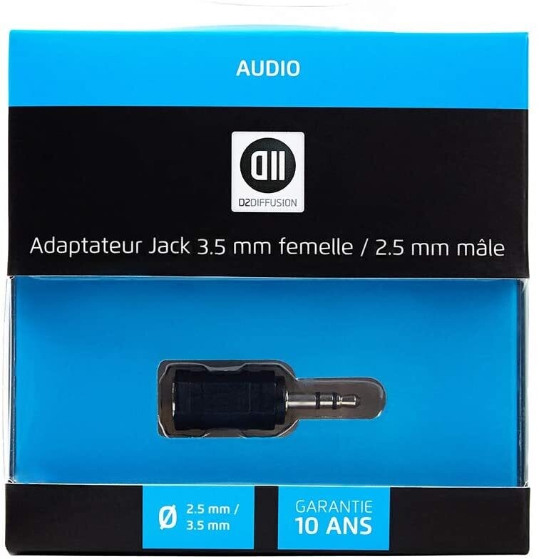 Adaptateur Jack 3,5 mm Femelle/Jack 2,5 mm mâle