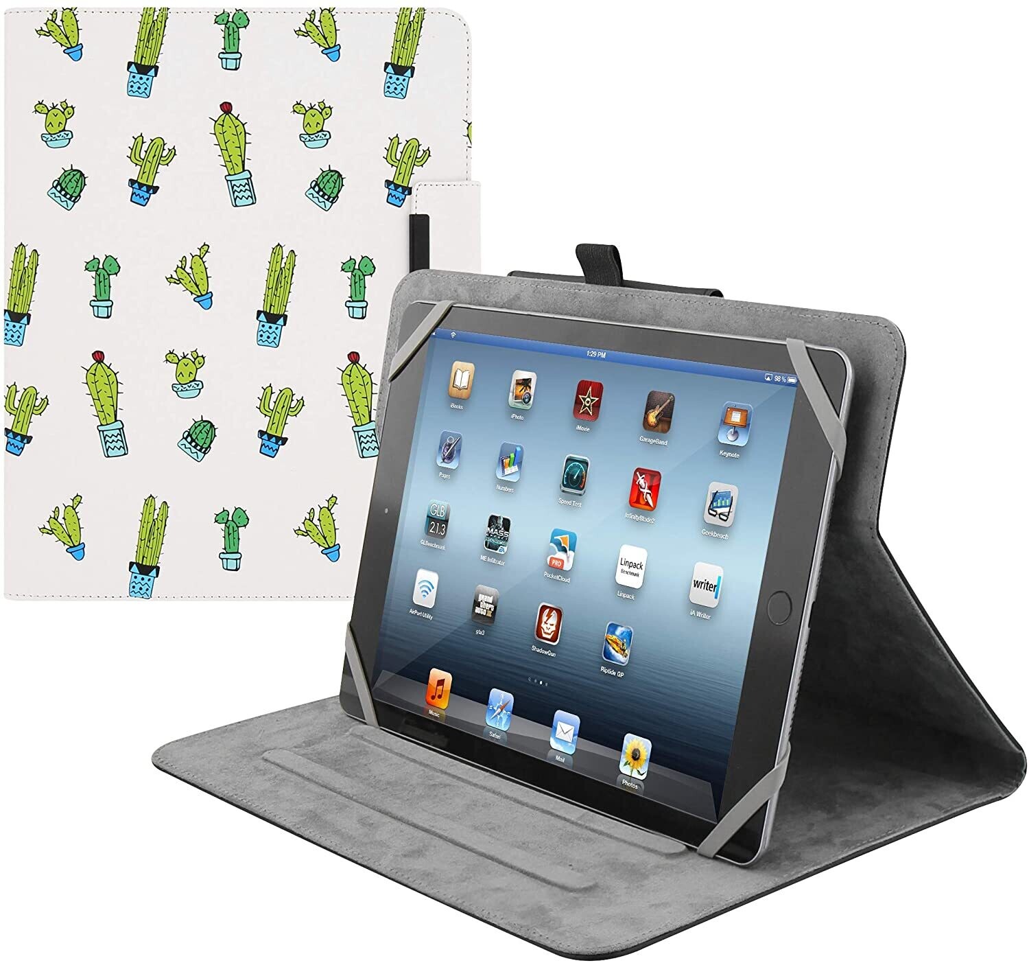 Etui Universel Rotatif pour Tablette 10" Cactus