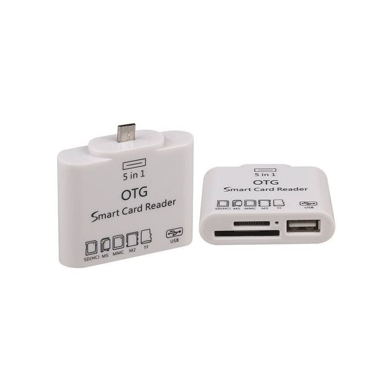 Adaptateur micro USB vers USB + Lecteur de cartes