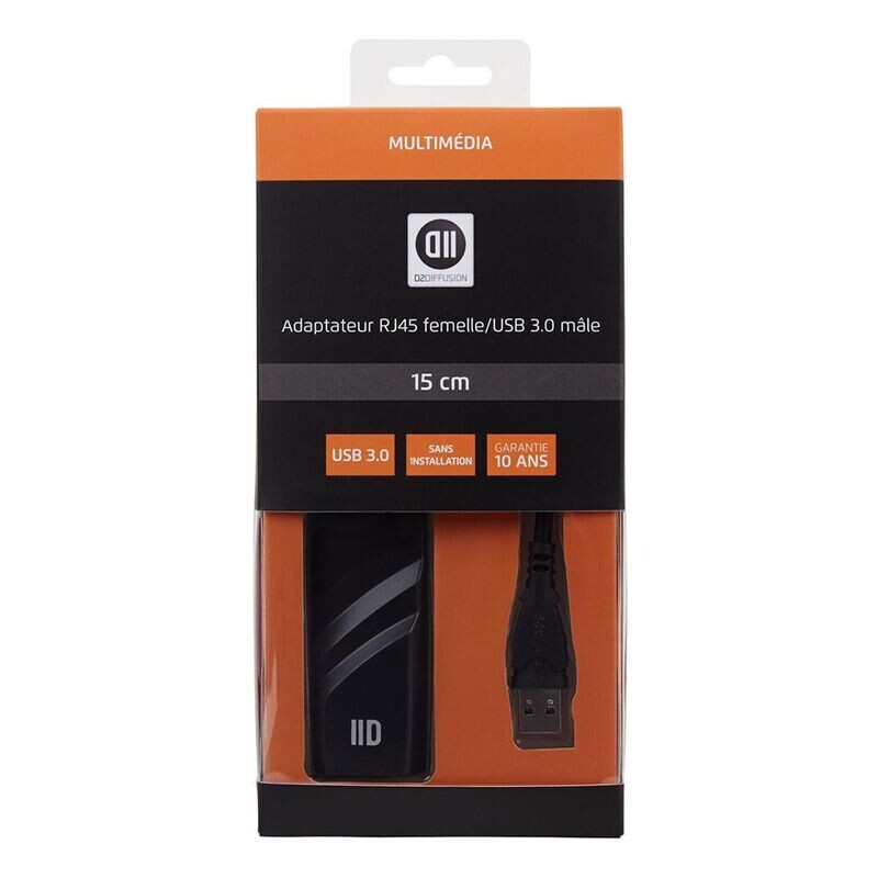 Adaptateur USB3.0 mâle/RJ45 femelle