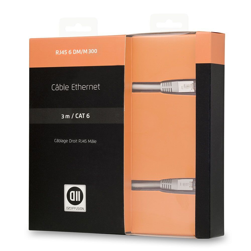 Câble RJ45 droit mâle CAT 6-3 m