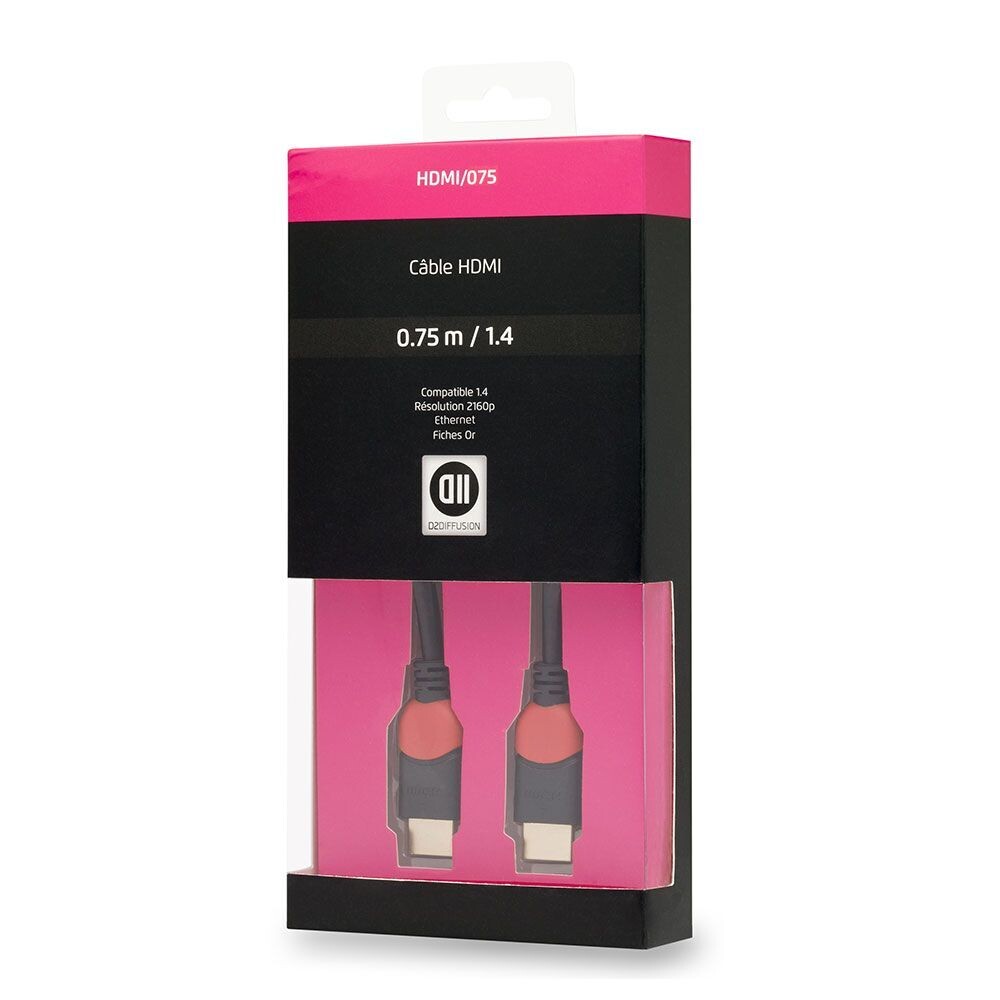 Câble HDMI mâle/mâle 75cm