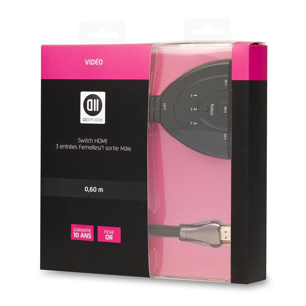 Switch HDMI 3 entrées - 1 sortie