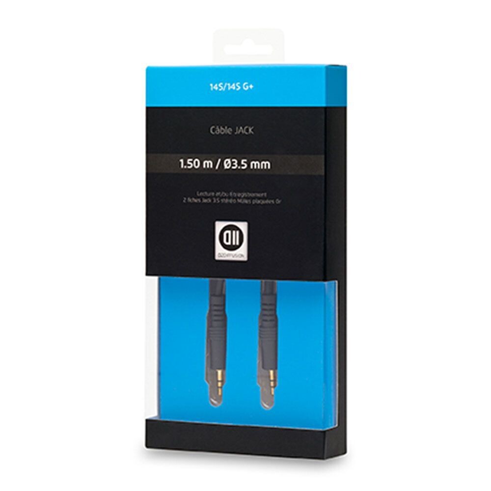 Câble Jack 3.5mm mâle 1.50 m Fiches Or
