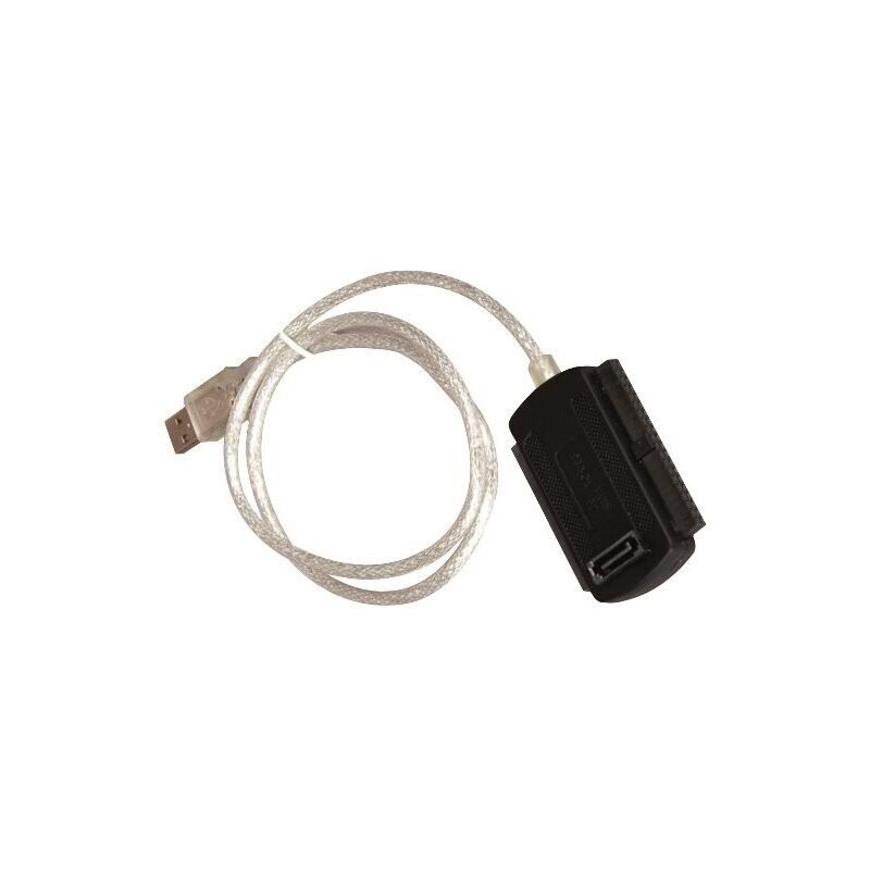 Adaptateur USB 2.0 pour Disque Dur 2.5" ou 3.5" IDE ou SATA livré avec alim.