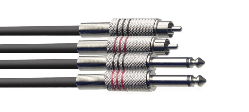 Câble bretelle STAGG, jack/RCA (m/m), 3 m