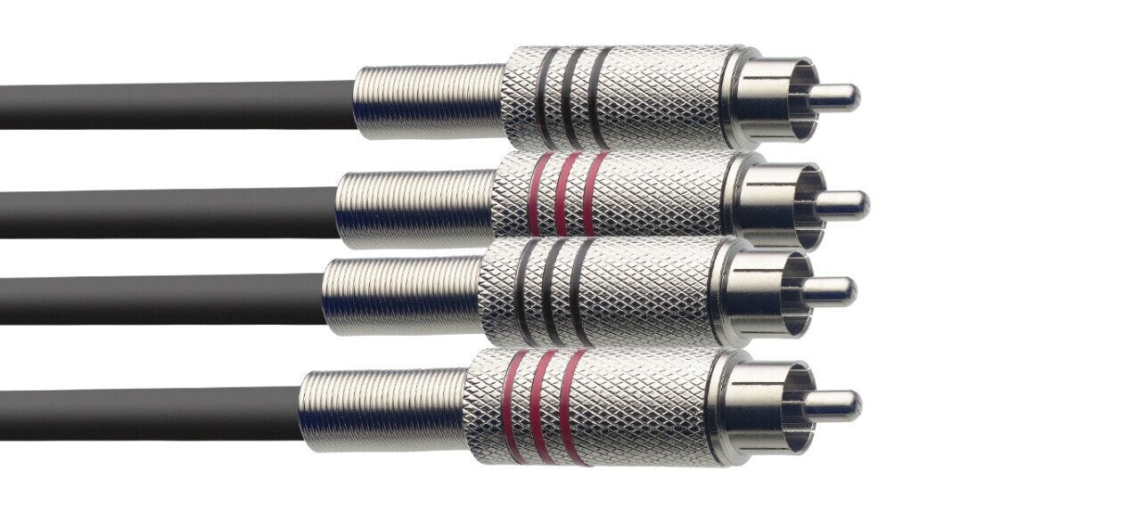 STAGG Câble bretelle, RCA/RCA (m/m), 6 m