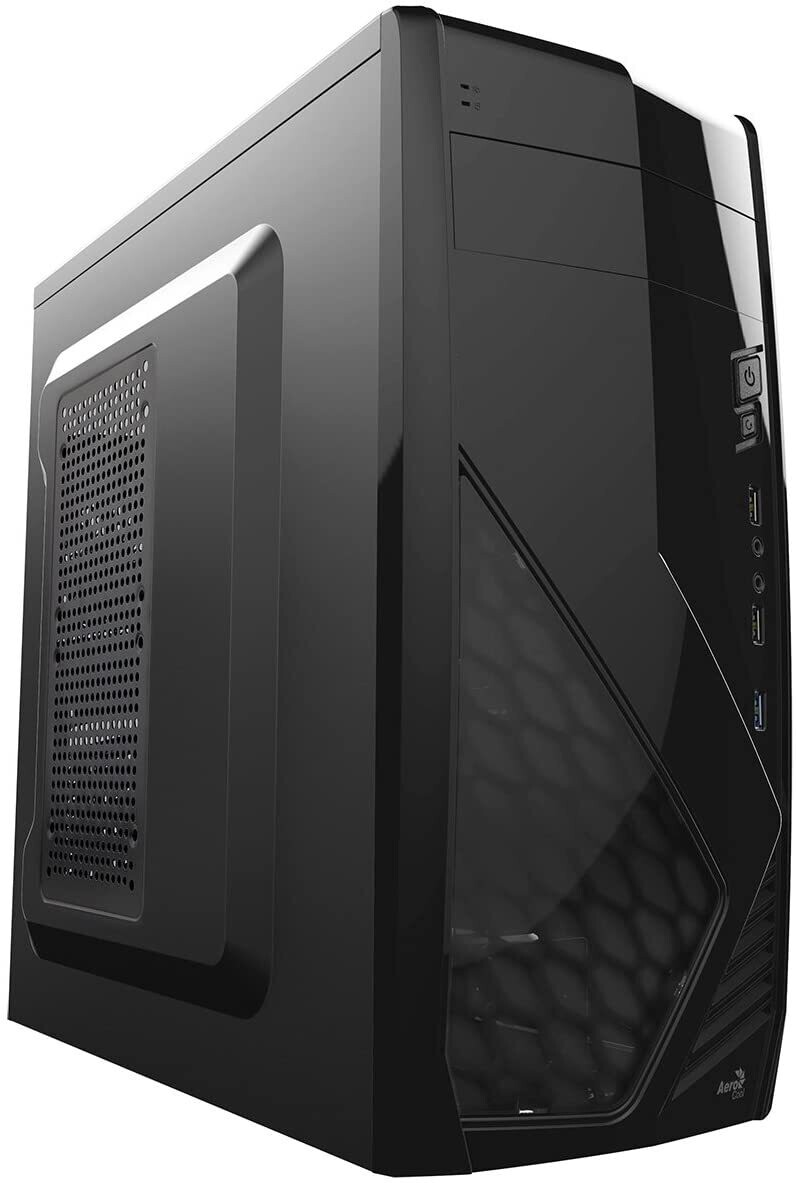 Aerocool CS1102 - Boîtier d'ordinateur (Format, ATX, 7 Versions, USB 3.0/2.0, Audio HD), Couleur Noir