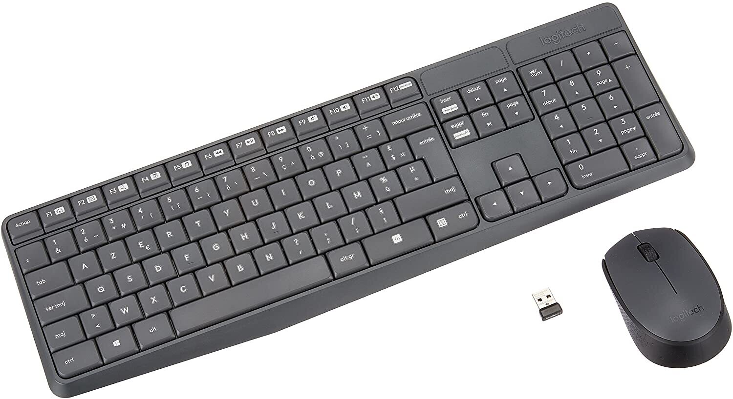 Logitech MK235 Combo Clavier et Souris pour Windows