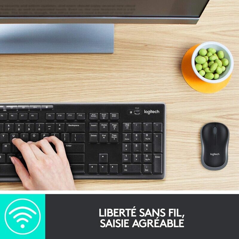 Clavier + Souris LOGITECH MK270 Wireless Desktop