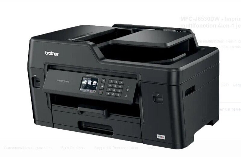 MFC-J6530DW - Imprimante multifonction 4-en-1 jet d'encre A3 Wi-Fi