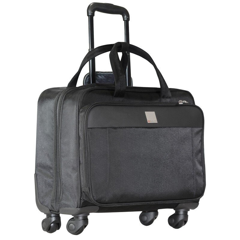 Malette 4 roulettes Trolley 3 grands compart et pochettes PC et table