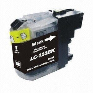 Cartouche d'encre noire COMPATIBLE Brother LC123BK