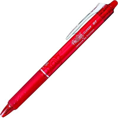 Frixion Clicker - stylo roller effaçable pointe 0,7 - rouge