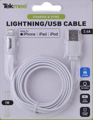 EKMEE - Câble USB Lightning pour Iphone/IPad Certifie Mfi - 1mètre